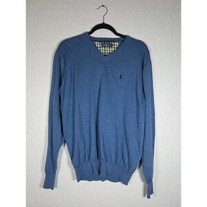 Ralph Lauren Classic Blue V-Neck Sweater